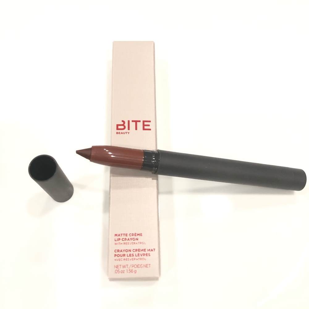 Bite Beauty Cognac Matte Crème Lip Crayon Original Formula Full Size New - Picture 2 of 9